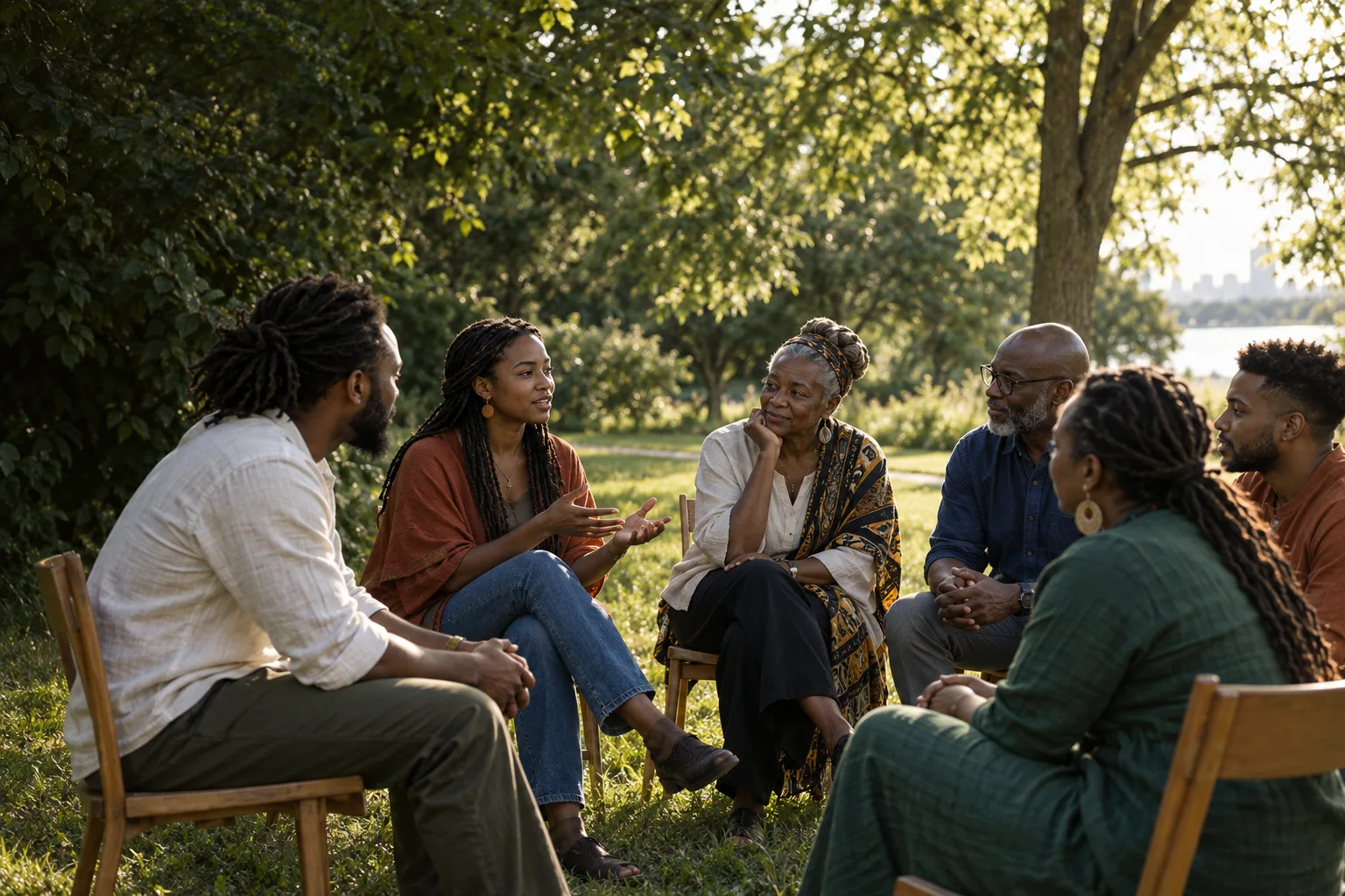 Illustrative community learning and conversation